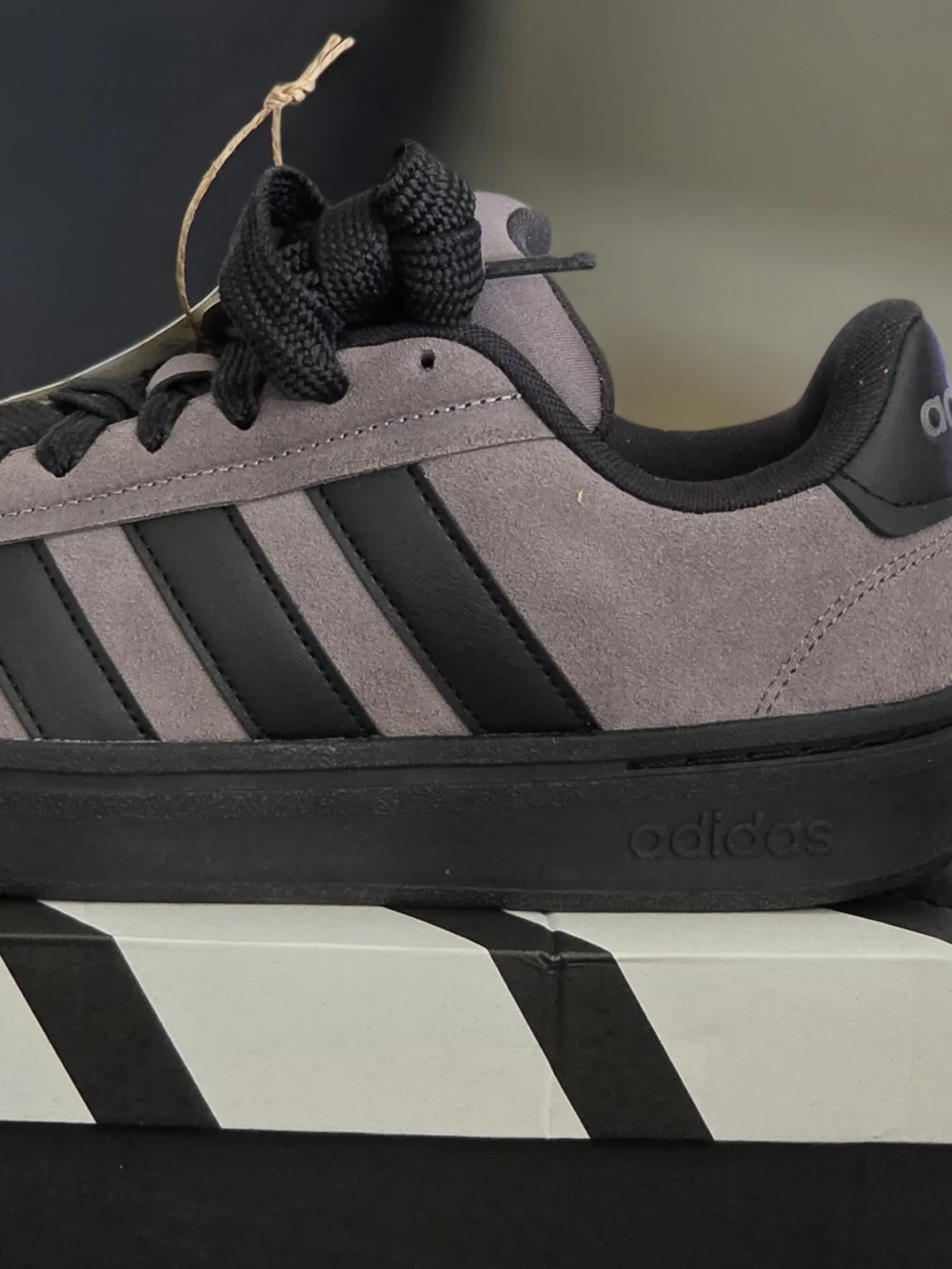 Grey And Black Adidas